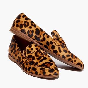 New MADEWELL Size 9.5 The Alex Loafer in Leopard Calf Hair